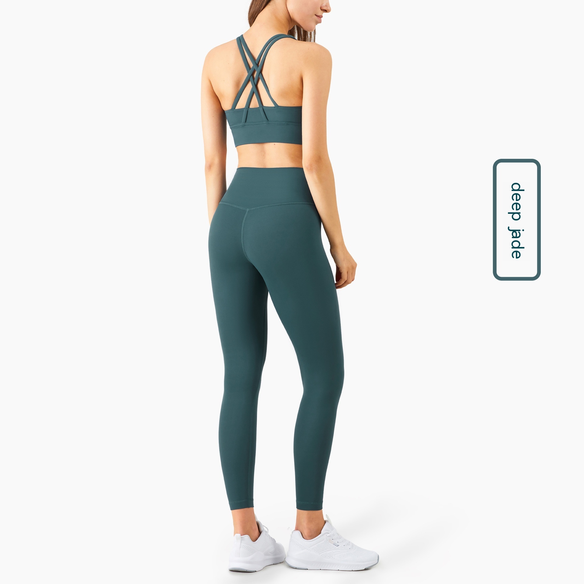 Women’s Cross Beauty Back Exercise Bra Leggings Yoga Clothes